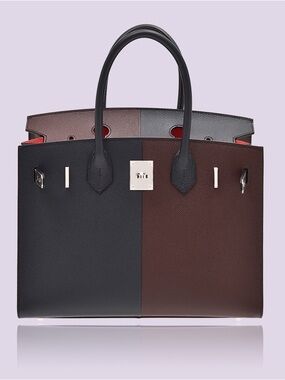 H Birkin Sellier Casaque Epsom bag25 charcoal black espresso brown PHW UNBRANDED